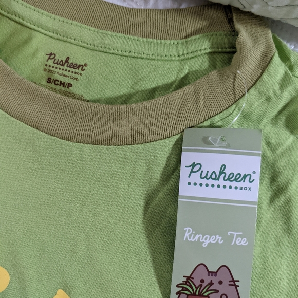 Pusheen Box Exclusive Green Maybe Later T-shirt Sloth & Pusheen Cuddles Small - Picture 4 of 4